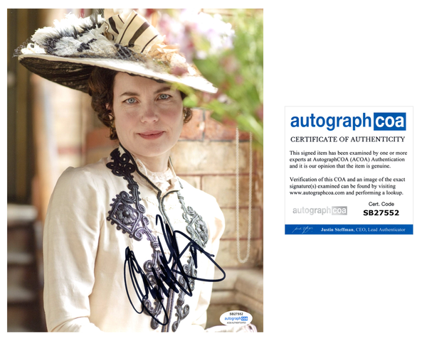 Elizabeth McGovern Downton Abbey Signed Autograph 8x10 Photo ACOA