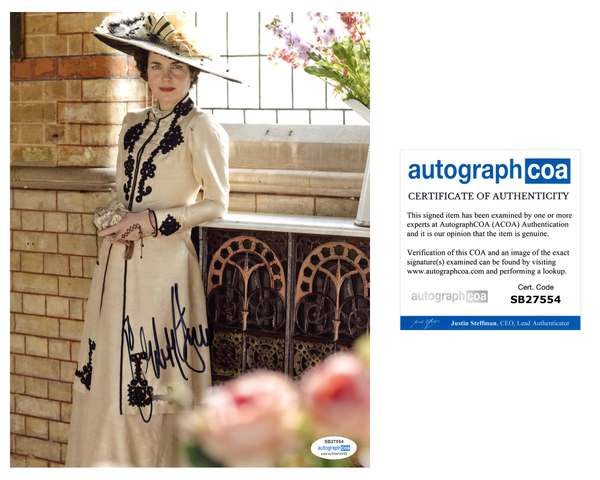 Elizabeth McGovern Downton Abbey Signed Autograph 8x10 Photo ACOA