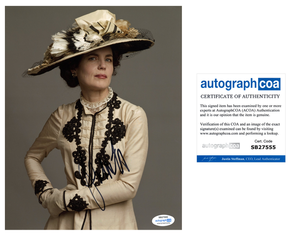 Elizabeth McGovern Downton Abbey Signed Autograph 8x10 Photo ACOA