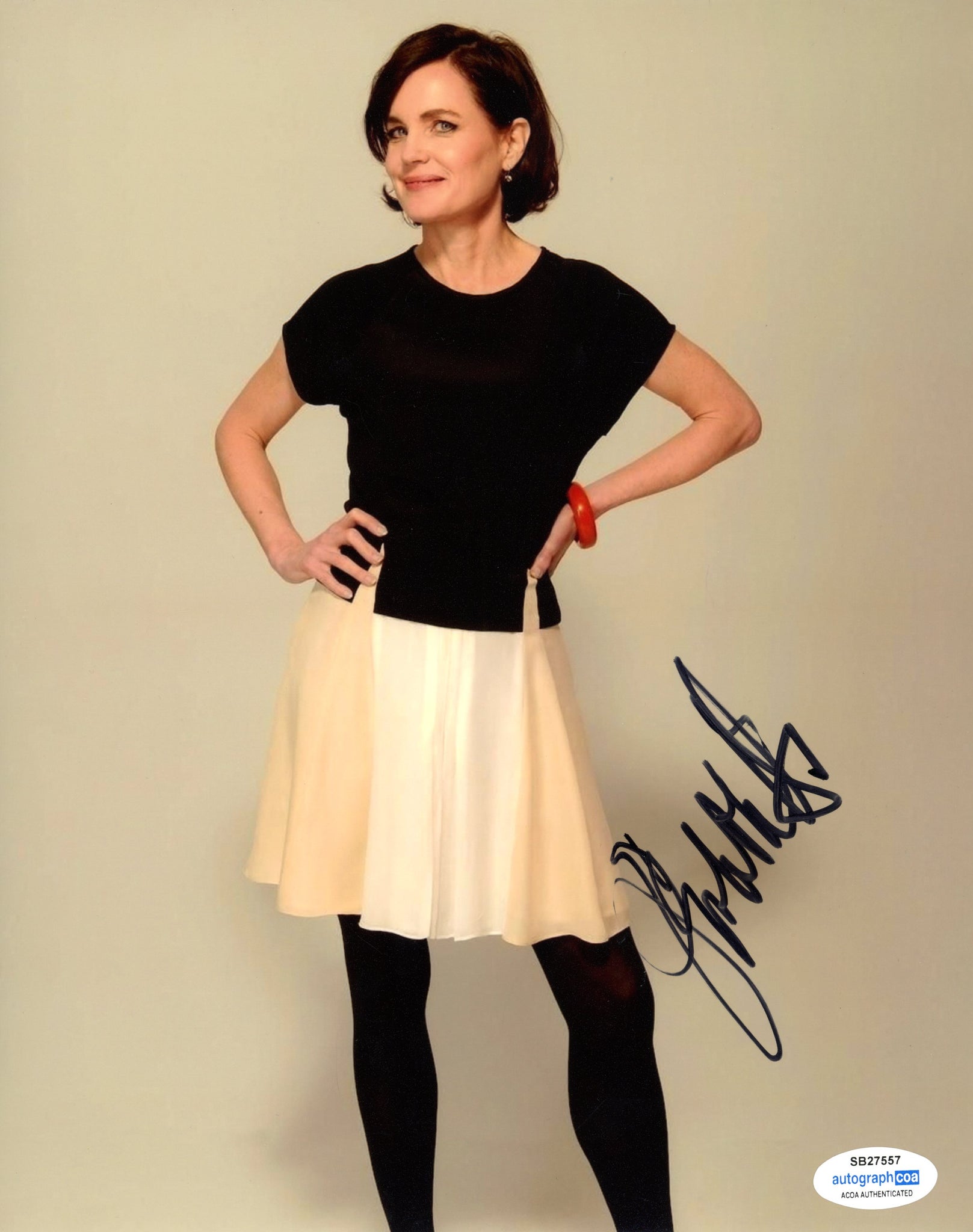 Elizabeth McGovern Sexy Signed Autograph 8x10 Photo ACOA