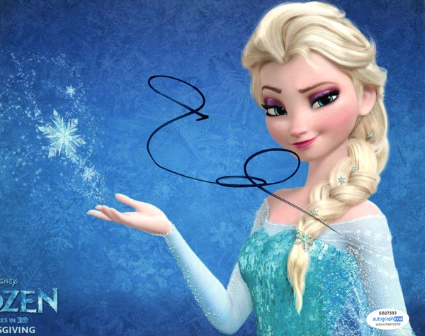 Idina Menzel Frozen Signed Autograph 8x10 Photo ACOA