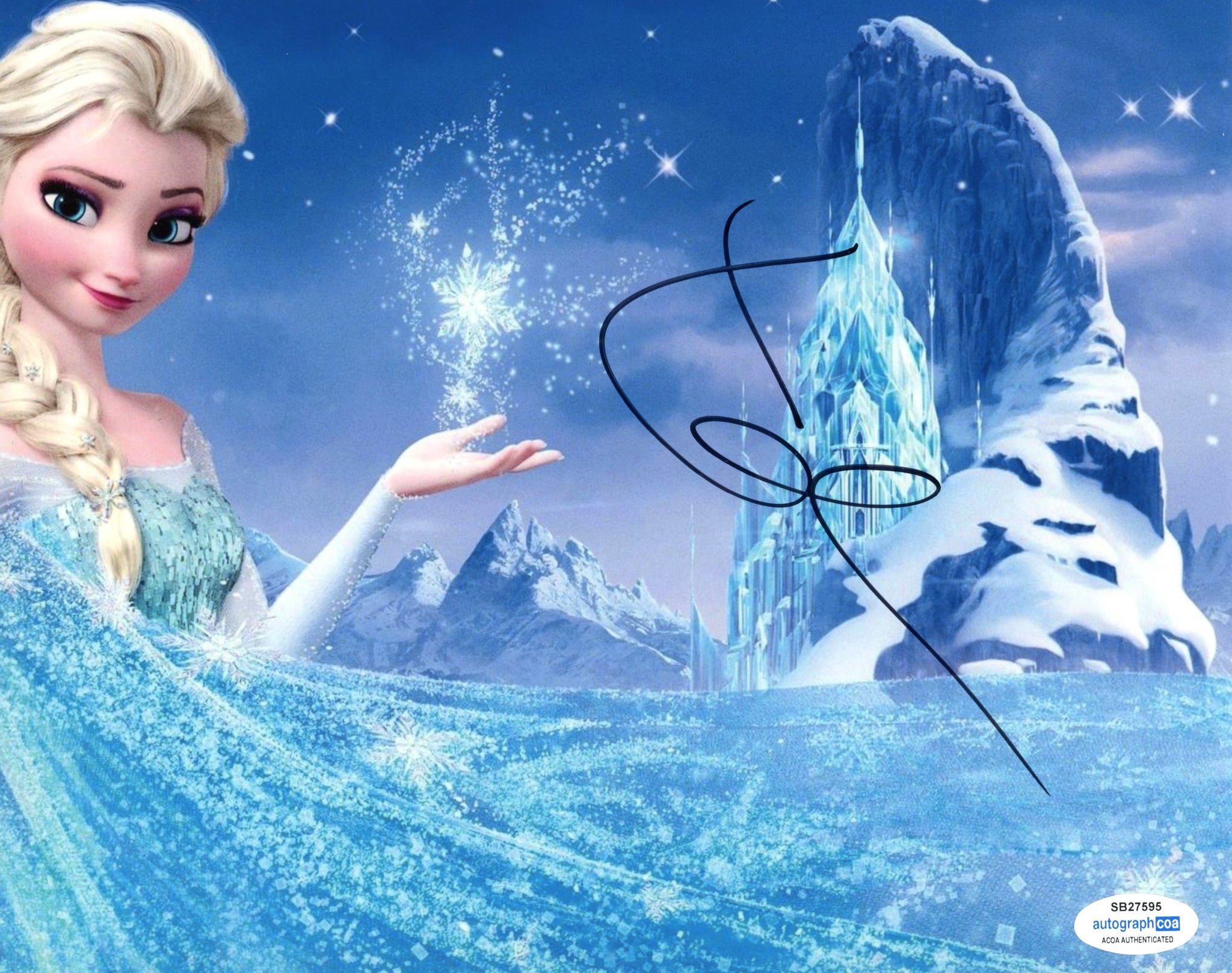 Idina Menzel Frozen Signed Autograph 8x10 Photo ACOA
