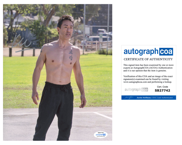 Kenneth Choi 9-1-1 Chimney Signed Autograph 8x10 Photo ACOA