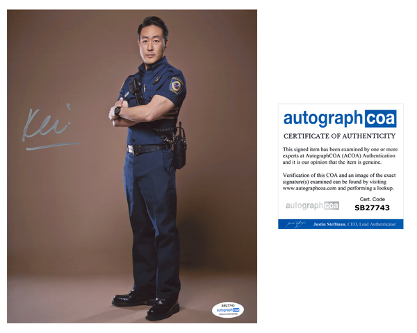 Kenneth Choi 9-1-1 Chimney Signed Autograph 8x10 Photo ACOA