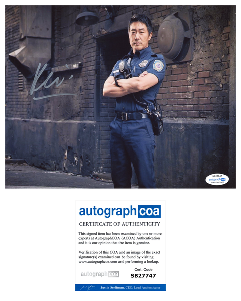 Kenneth Choi 9-1-1 Chimney Signed Autograph 8x10 Photo ACOA