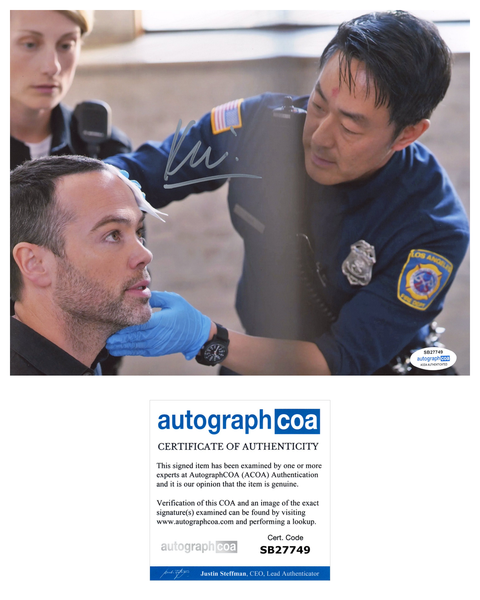 Kenneth Choi 9-1-1 Chimney Signed Autograph 8x10 Photo ACOA