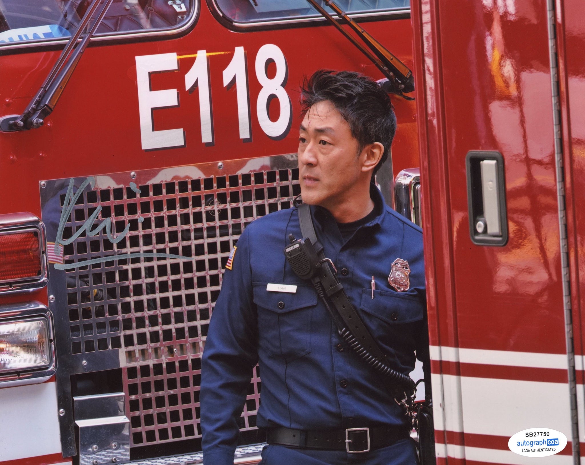 Kenneth Choi 9-1-1 Chimney Signed Autograph 8x10 Photo ACOA