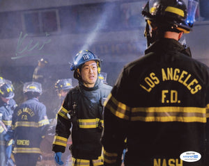 Kenneth Choi 9-1-1 Chimney Signed Autograph 8x10 Photo ACOA