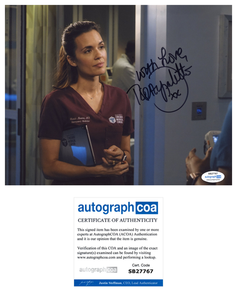 Torrey Devitto Chicago Med Signed Autograph 8x10 photo ACOA