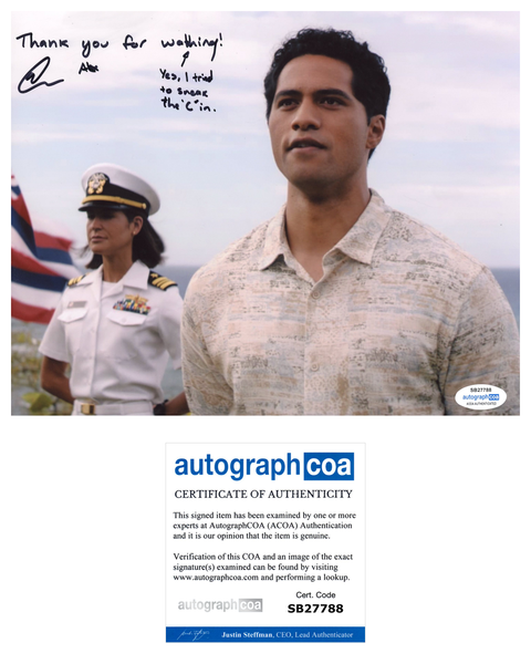 Alex Tarrant NCIS Hawaii Signed Autograph 8x10 Photo ACOA