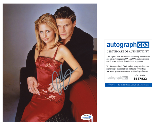 David Boreanaz Buffy Signed Autograph 8x10 Photo ACOA