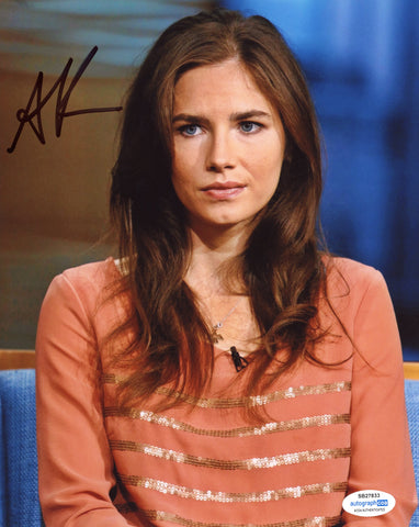 Amanda Knox Rare Author Signed Autograph 8x10 Photo ACOA