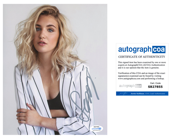 Sophie Nelisse Sexy Yellowjackets Signed Autograph 8x10 Photo ACOA