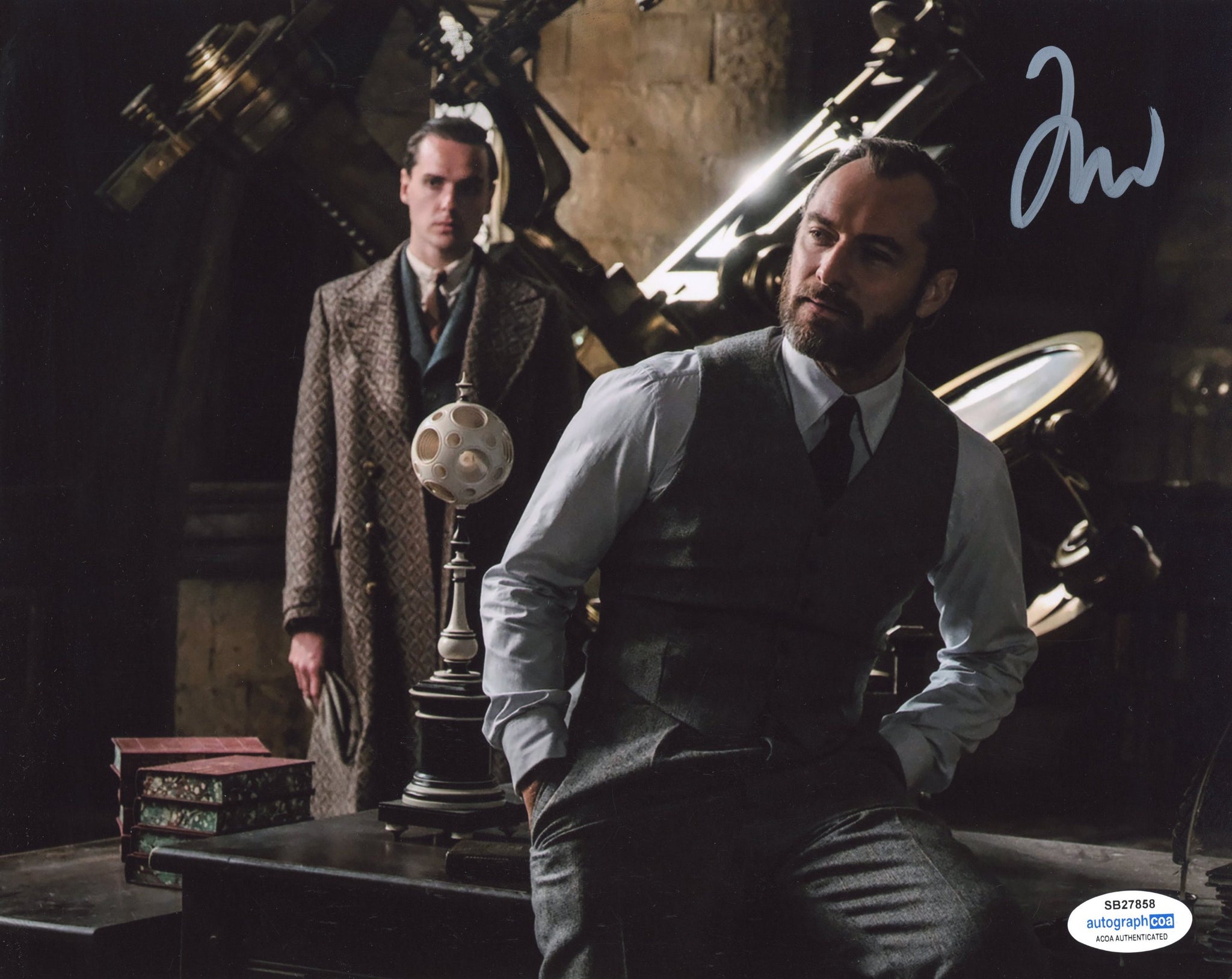 Jude Law Harry Potter Fantastic Beasts Signed Autograph 8x10 Photo ACOA