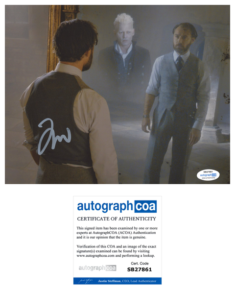 Jude Law Harry Potter Fantastic Beasts Signed Autograph 8x10 Photo ACOA