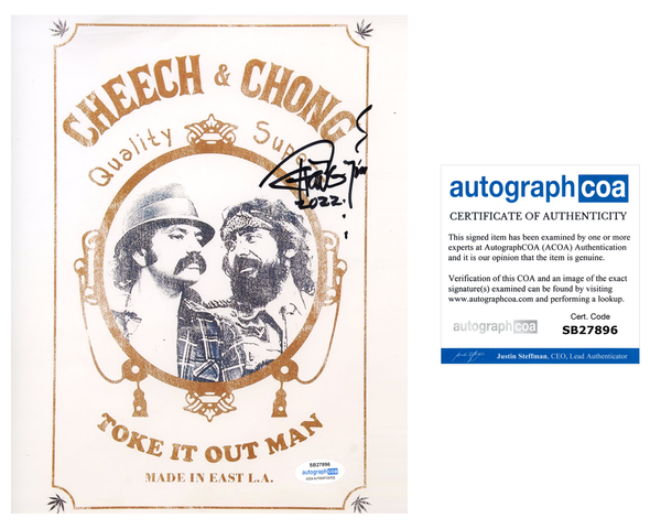 Tommy Chong Signed Autograph 8x10 Photo ACOA