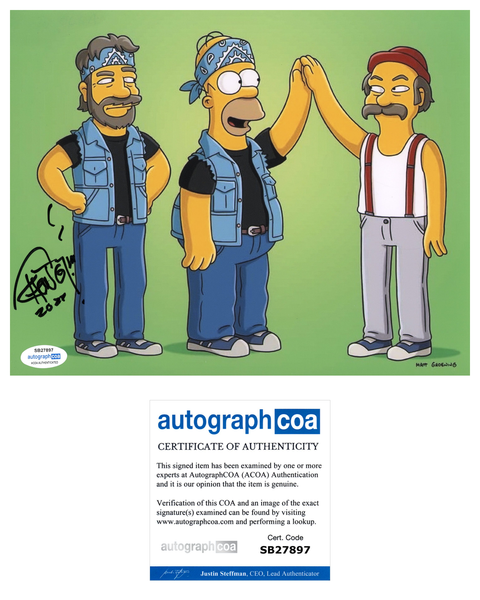 Tommy Chong Simpsons Signed Autograph 8x10 Photo ACOA
