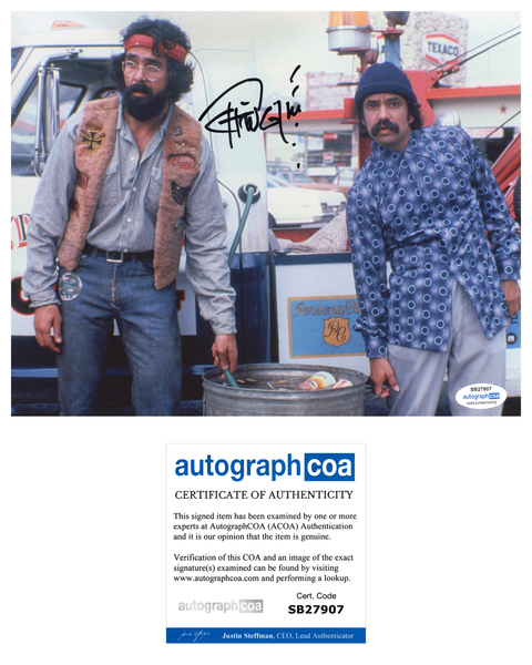 Tommy Chong Up in Smoke Signed Autograph 8x10 Photo ACOA