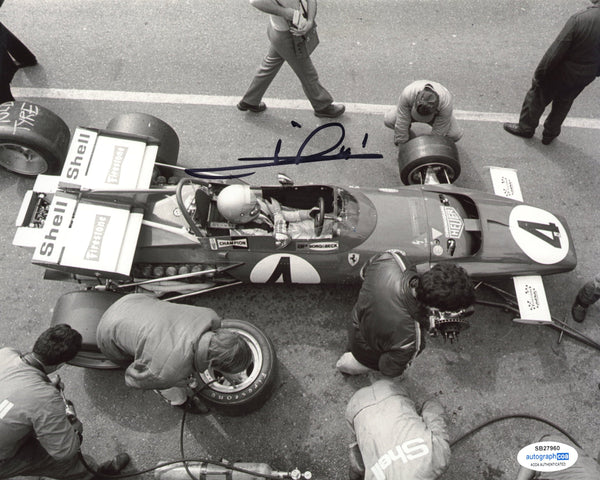 Mario Andretti Signed Autograph 8x10 Photo ACOA