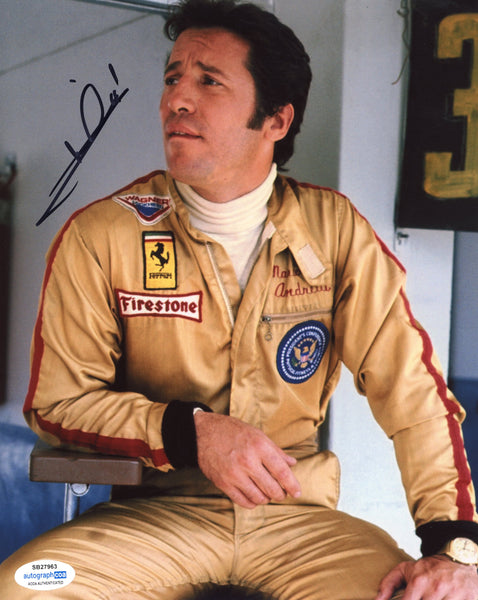 Mario Andretti Signed Autograph 8x10 Photo ACOA