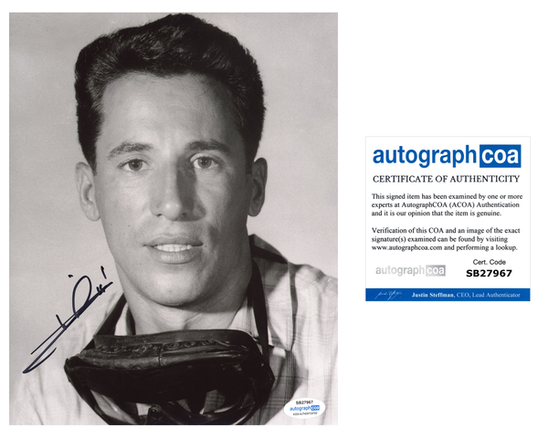 Mario Andretti Cars Signed Autograph 8x10 Photo ACOA