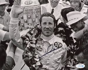 Mario Andretti Signed Autograph 8x10 Photo ACOA