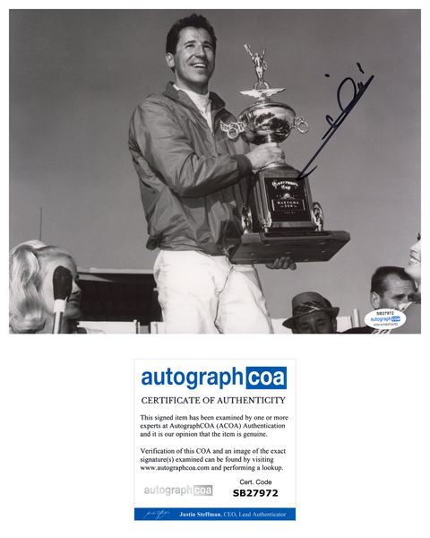 Mario Andretti Signed Autograph 8x10 Photo ACOA