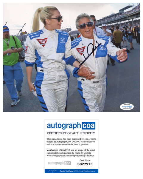 Mario Andretti Signed Autograph 8x10 Photo ACOA