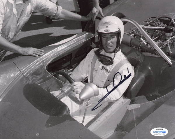 Mario Andretti Signed Autograph 8x10 Photo ACOA