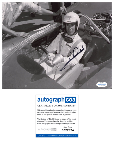 Mario Andretti Signed Autograph 8x10 Photo ACOA