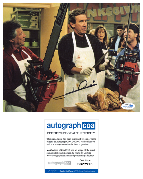 Mario Andretti Home Improvement Signed Autograph 8x10 Photo ACOA