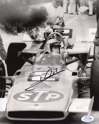 Mario Andretti Signed Autograph 8x10 Photo ACOA