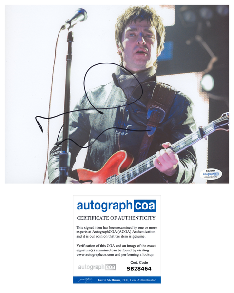 Noel Gallager Oasis Signed Autograph 8x10 Photo ACOA