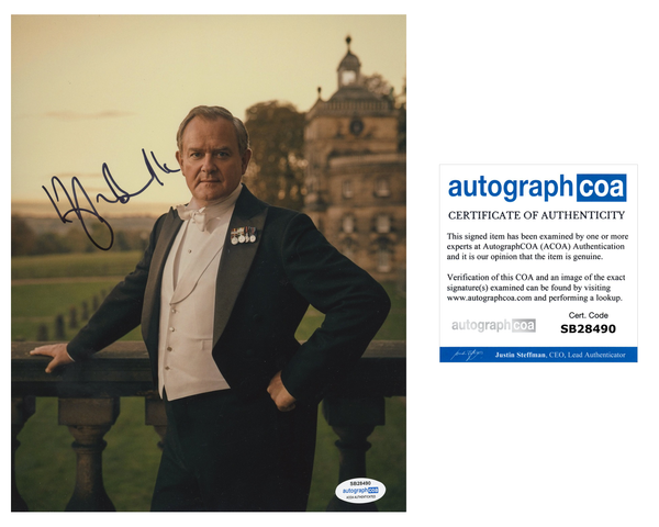 Hugh Bonneville Downton Abbey Signed Autograph 8x10 Photo ACOA