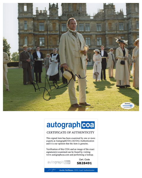 Hugh Bonneville Downton Abbey Signed Autograph 8x10 Photo ACOA