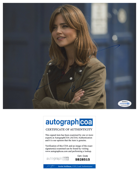 Jenna Louise Coleman Doctor Who Signed Autograph 8x10 Photo ACOA