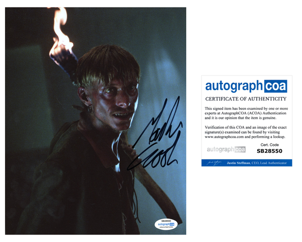 Mackenzie Crook Pirates of the Caribbean Signed Autograph 8x10 Photo ACOA