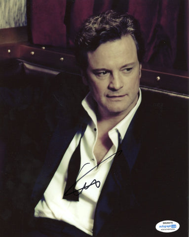 Colin Firth Pride and Prejudice Signed Autograph 8x10 Photo ACOA