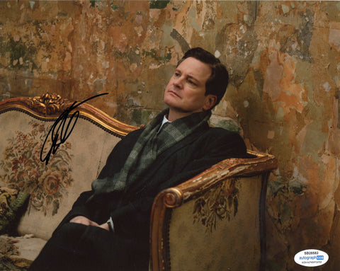 Colin Firth Kings Speech Signed Autograph 8x10 Photo ACOA