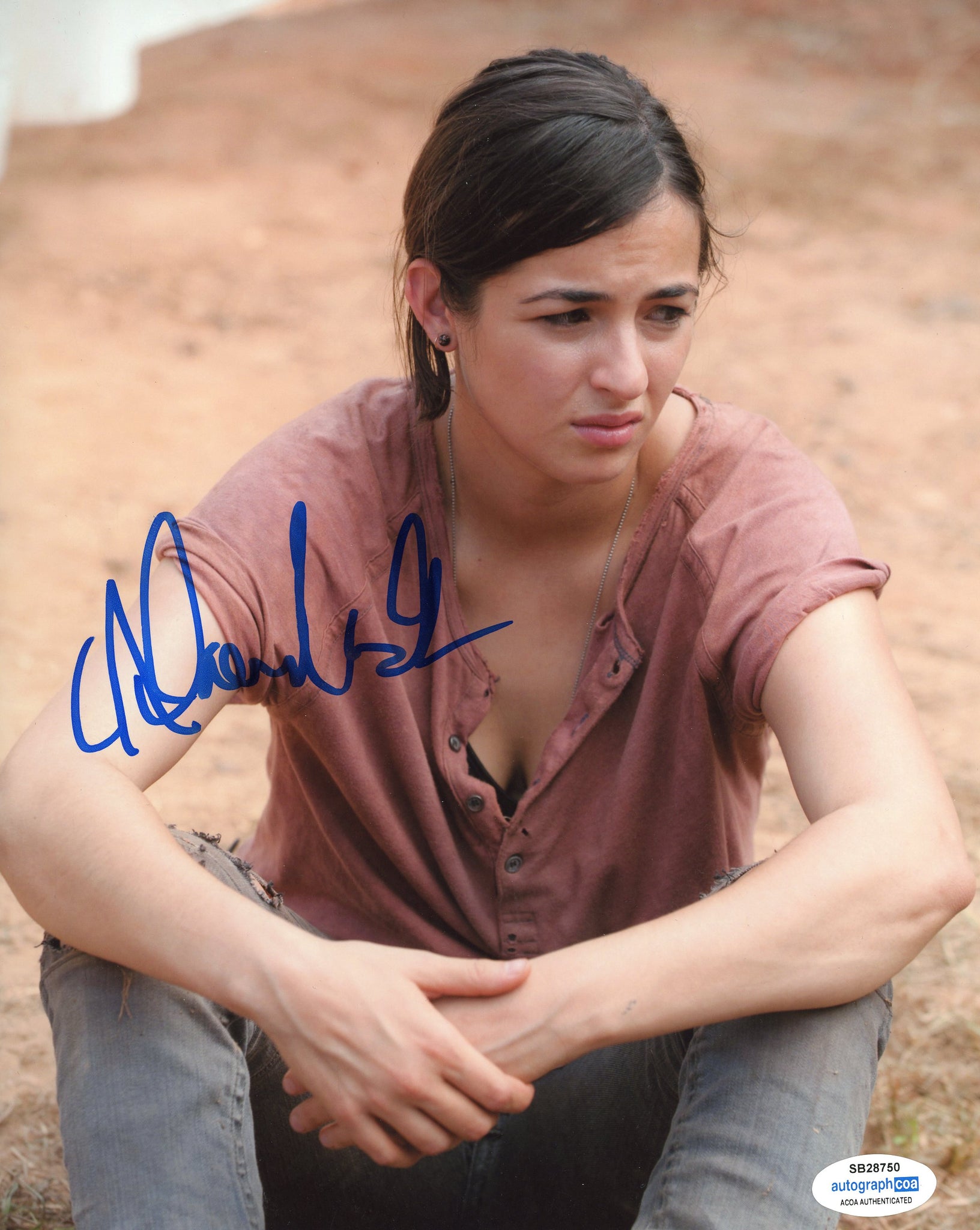 Alanna Masterson Walking Dead Signed Autograph 8x10 Photo ACOA