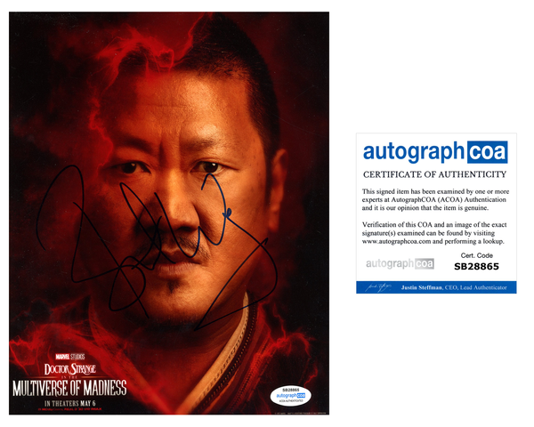 Benedict Wong Doctor Strange Signed Autograph 8x10 Photo ACOA