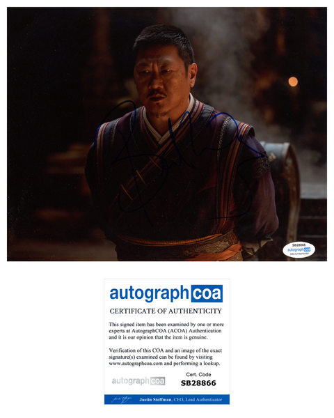 Benedict Wong Doctor Strange Signed Autograph 8x10 Photo ACOA