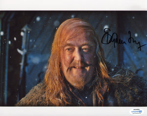 Stephen Fry The Hobbit Signed Autograph 8x10 Photo ACOA