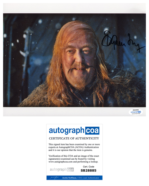 Stephen Fry The Hobbit Signed Autograph 8x10 Photo ACOA