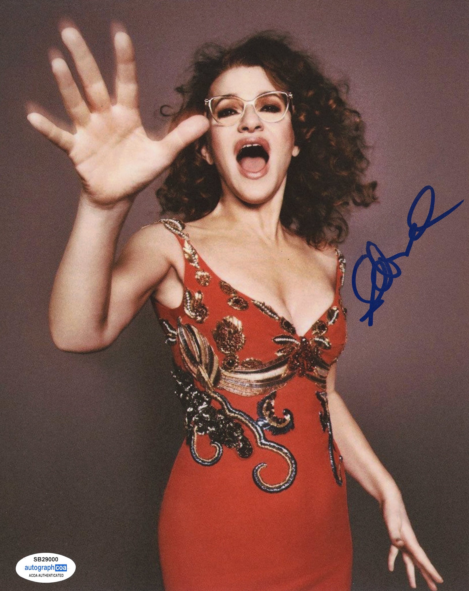 Sandra Bernhard Sexy Signed Autograph 8x10 Photo ACOA