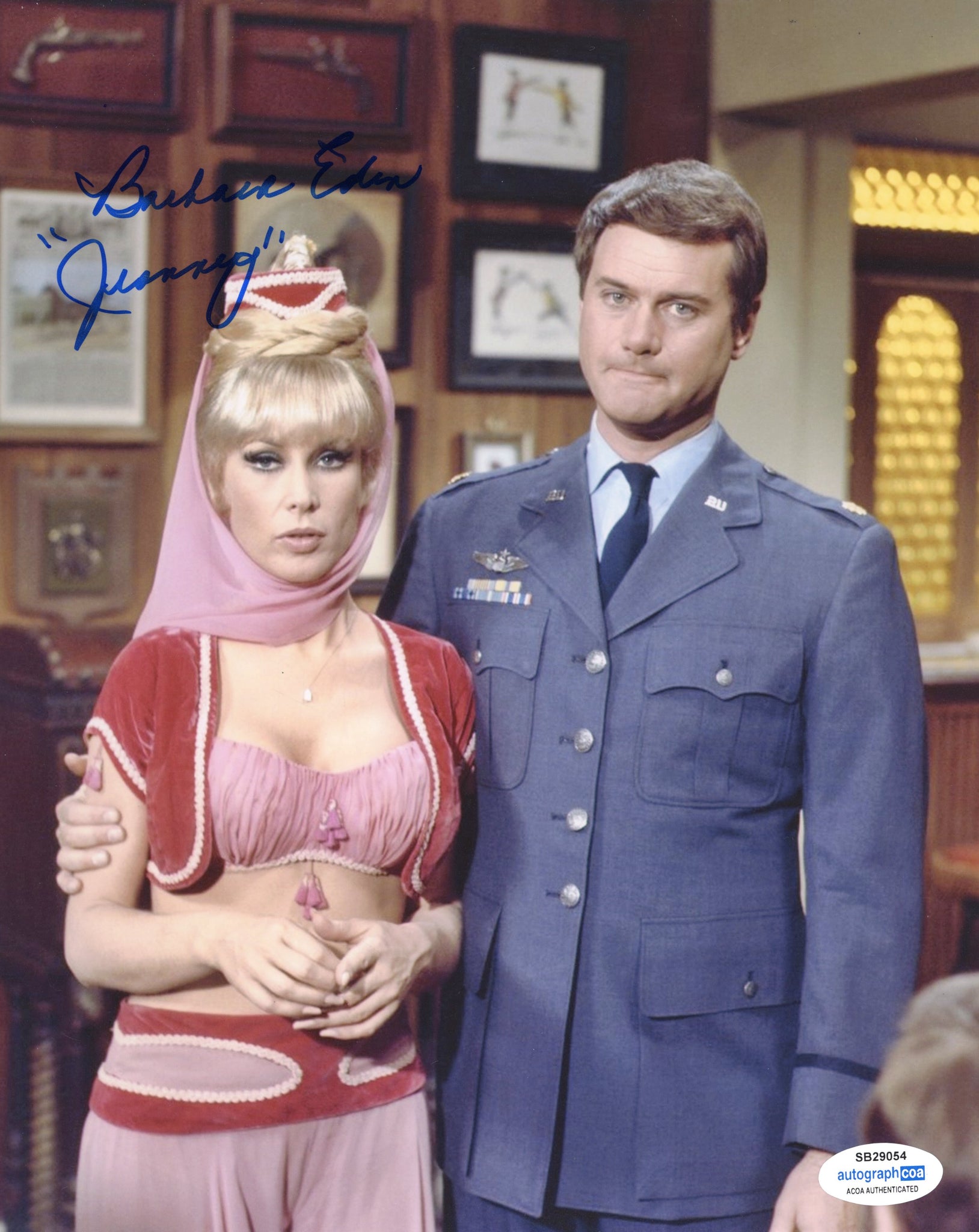 Barbara Eden I Dream of Jeannie Signed Autograph 8x10 Photo ACOA