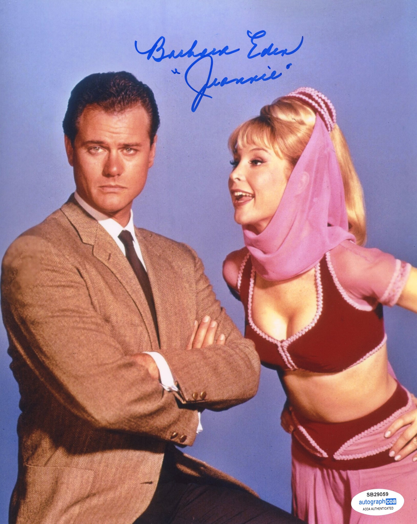 Barbara Eden I Dream of Jeannie Signed Autograph 8x10 Photo ACOA