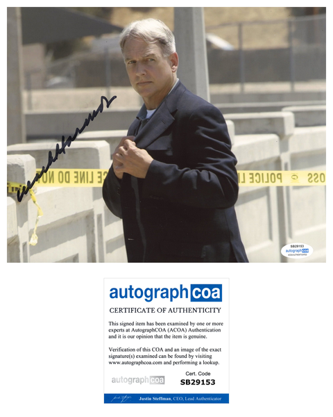 Mark Harmon NCIS Signed Autograph 8x10 Photo ACOA