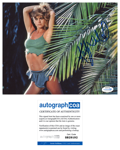 Kathy Ireland Loaded Weapon Signed Autograph 8x10 Photo ACOA