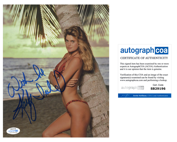 Kathy Ireland Loaded Weapon Signed Autograph 8x10 Photo ACOA